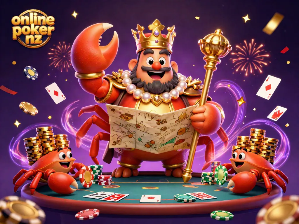 Play engaging online poker nz with a stacked royal flush hand in a dynamic casino scene.